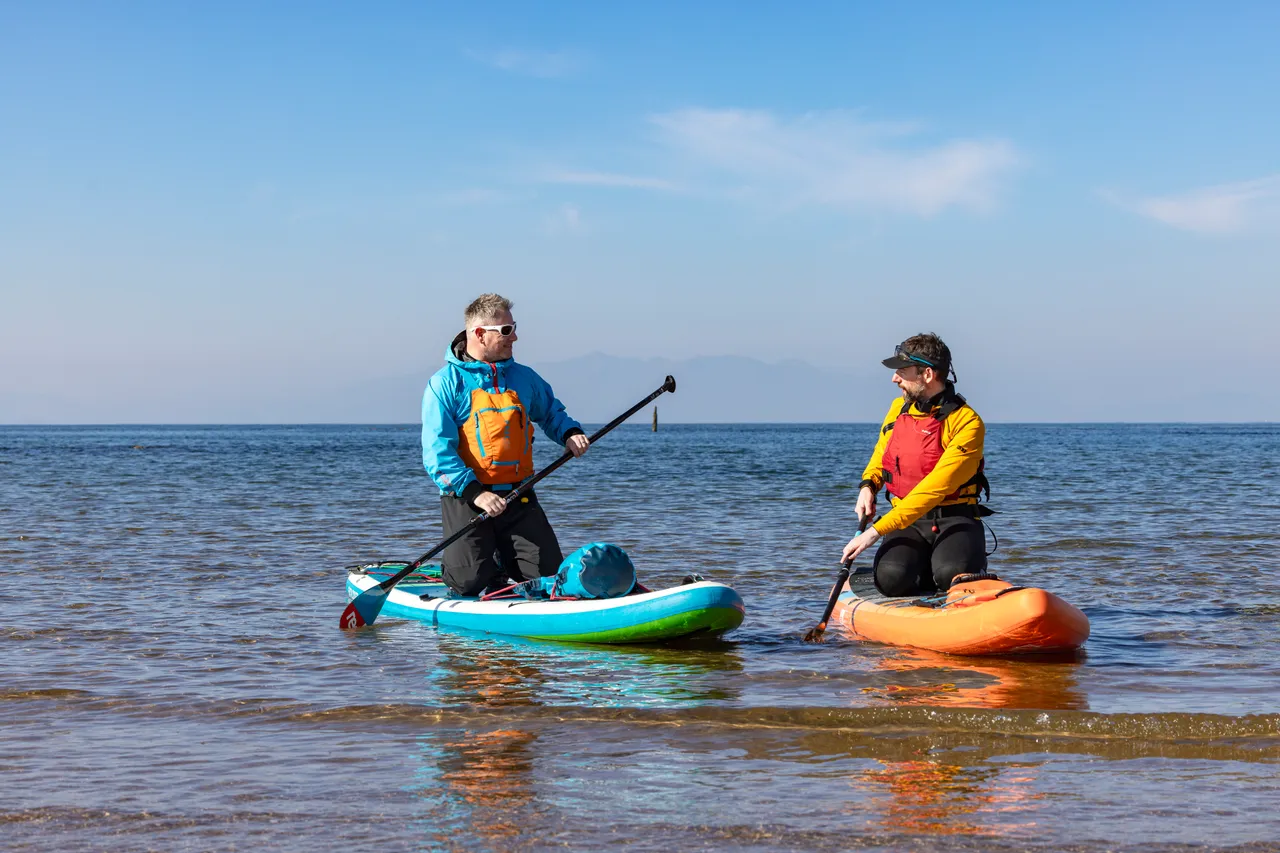 Stand-up Paddleboarding on Irvine beach