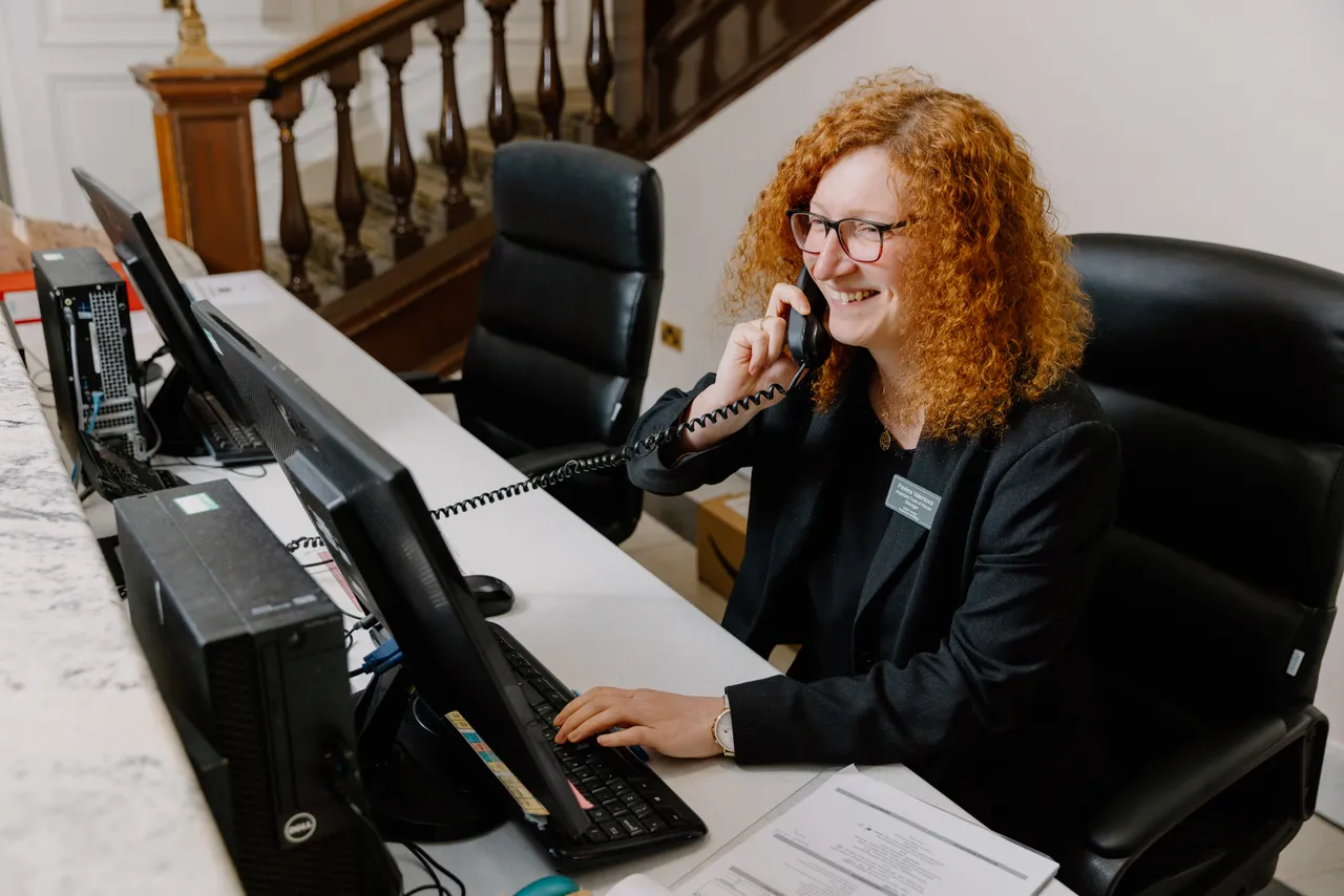 Peebles Hydro Reception desk