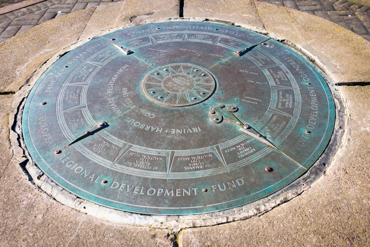 Irvine Beach Park Compass Rose