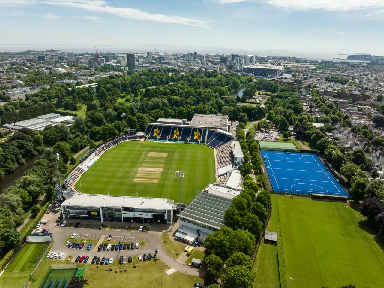 Sophia Gardens Cricket Stadium, Cardiff.