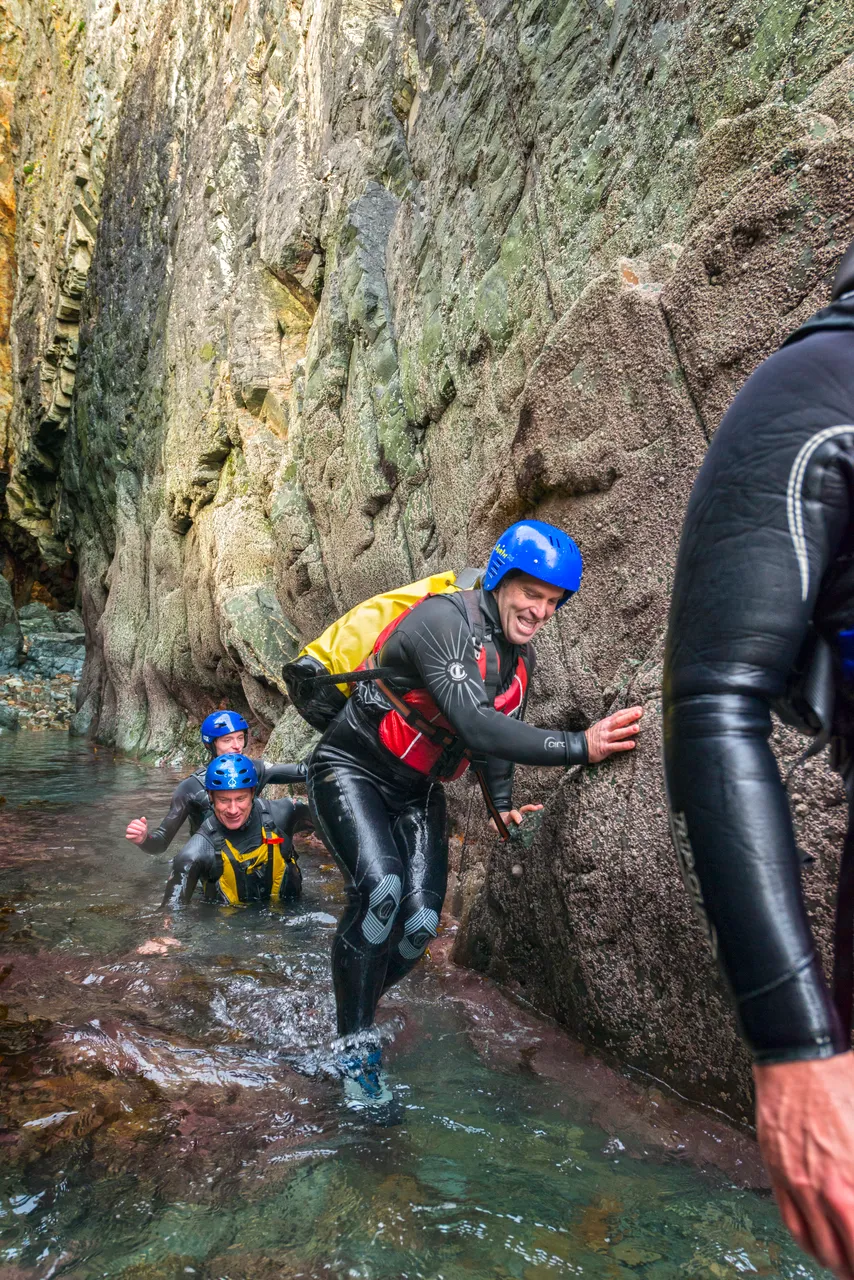 Coasteering, near St Davids
