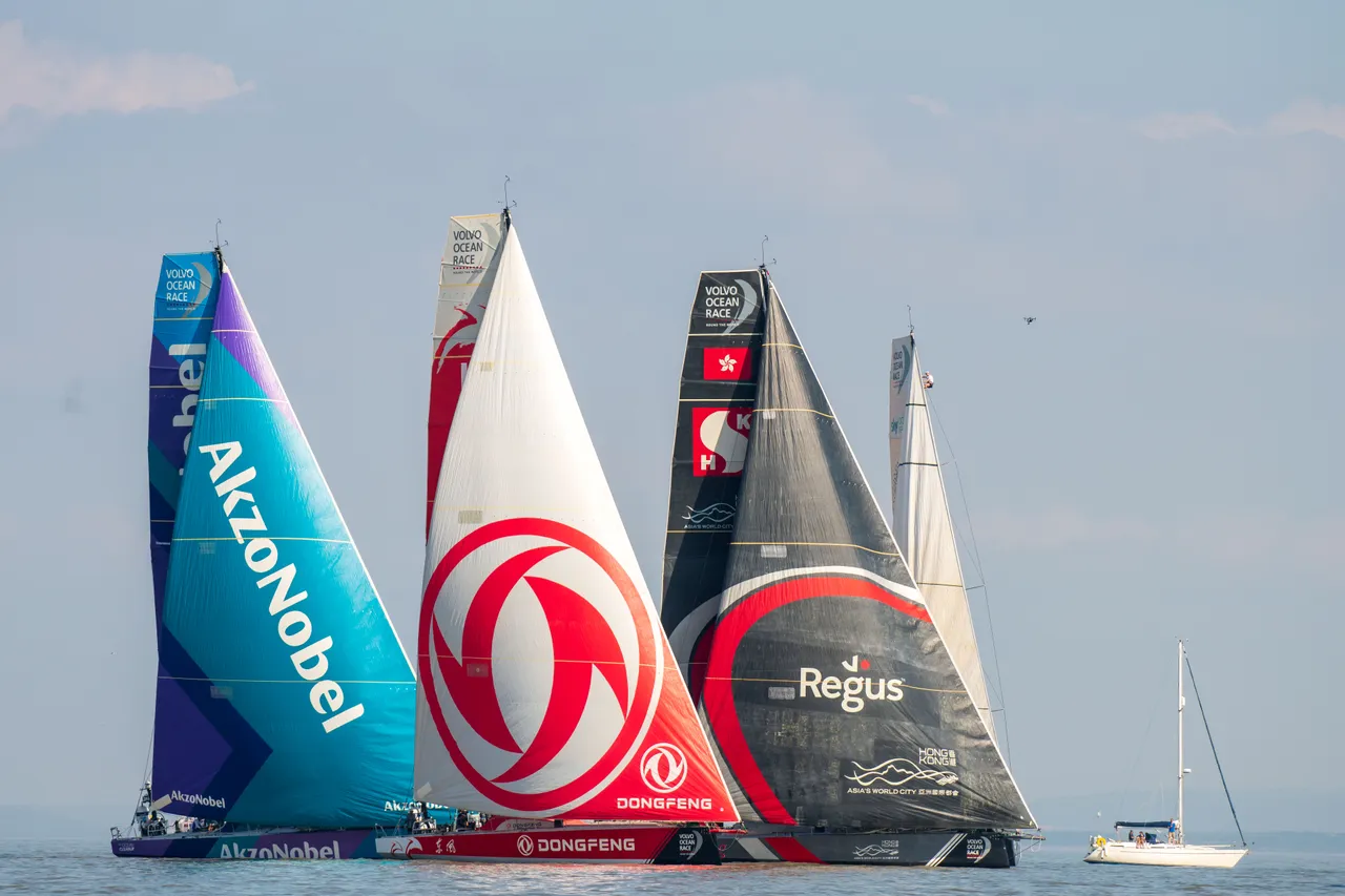 Volvo Ocean Race, Leg Depart, 2018. Photographer Wales News Service