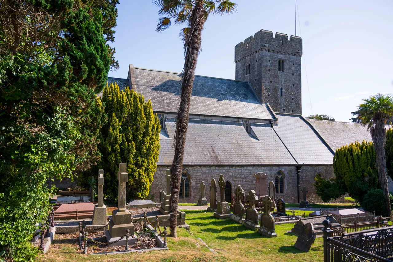 St Illtud's Church and Galilee Chapel, Llantwit Major, Glamorgan Heritage Coast
