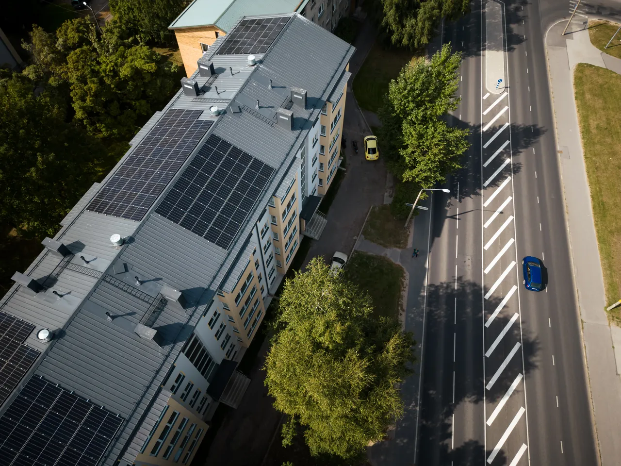 House with solar panels
