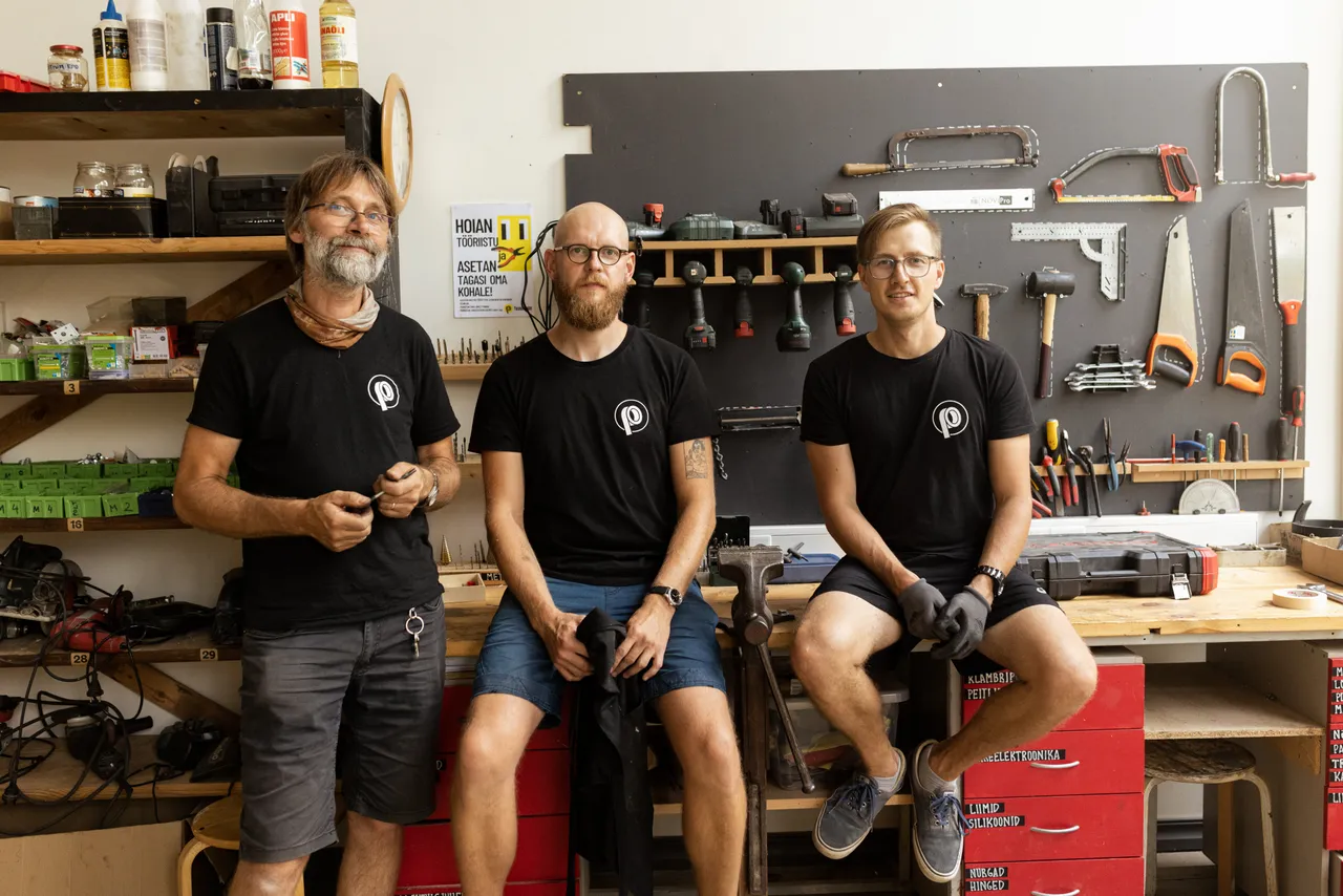 Craftsmen in workshop