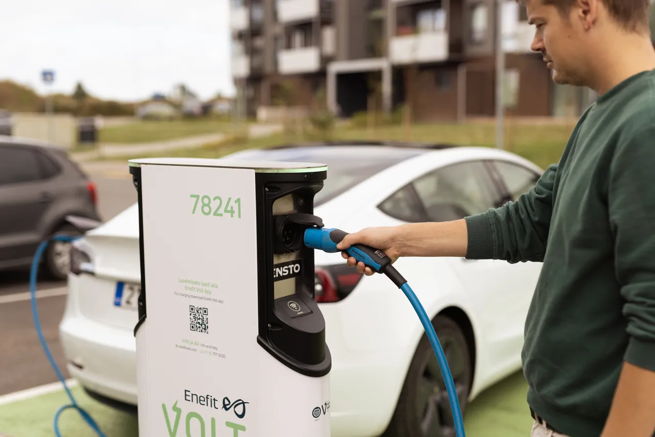  Electric car charging station