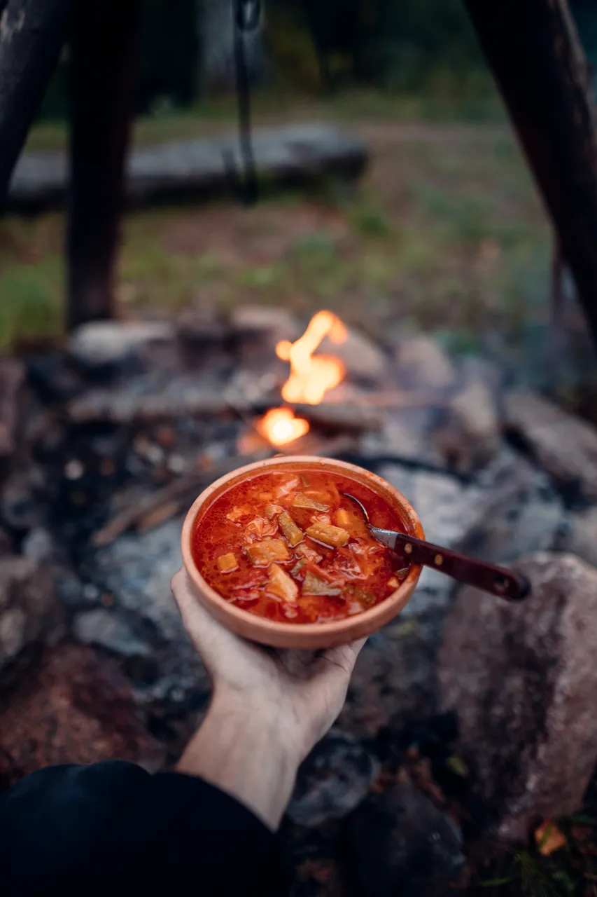 Hinniala bonfire food