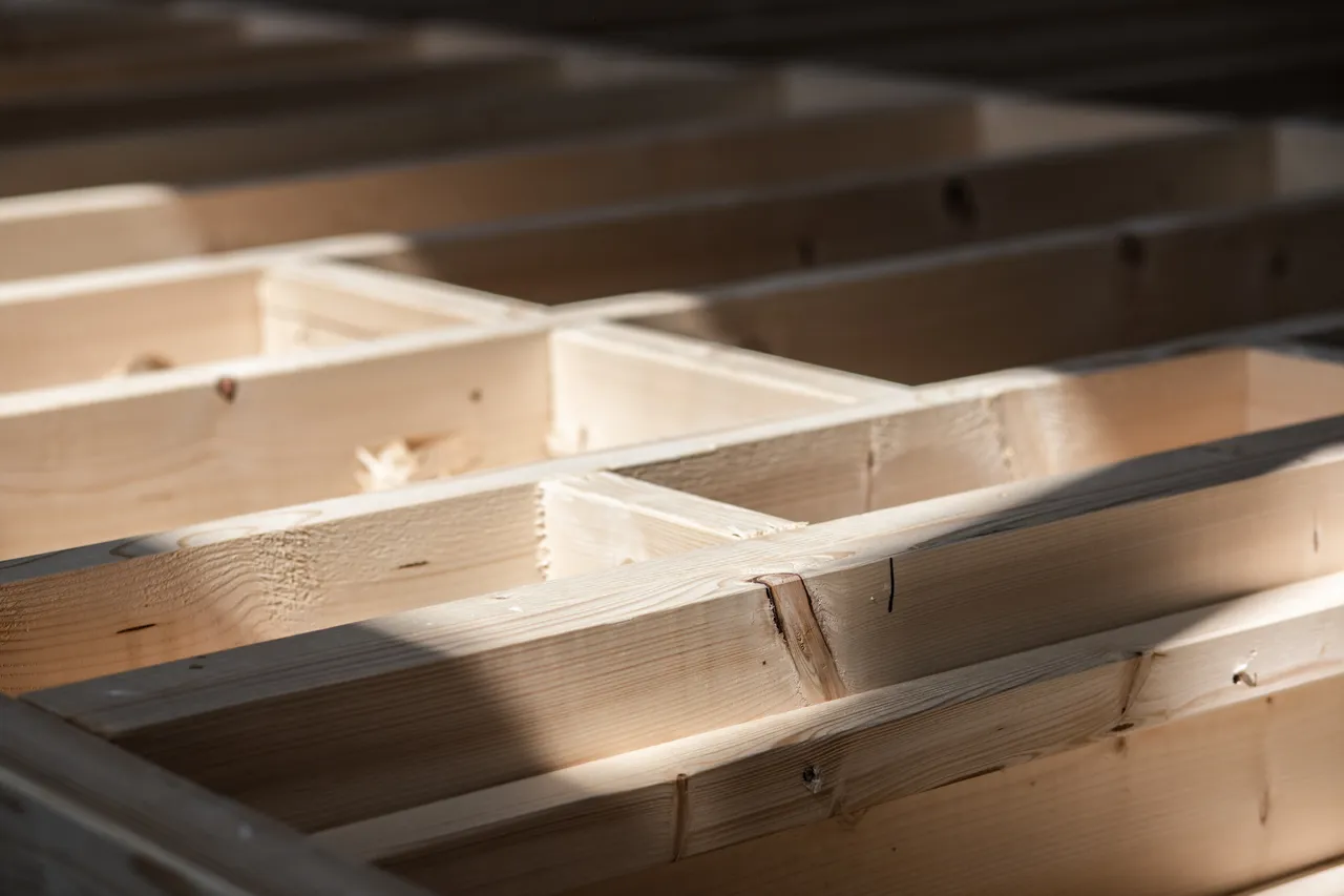 Wooden modular house elements