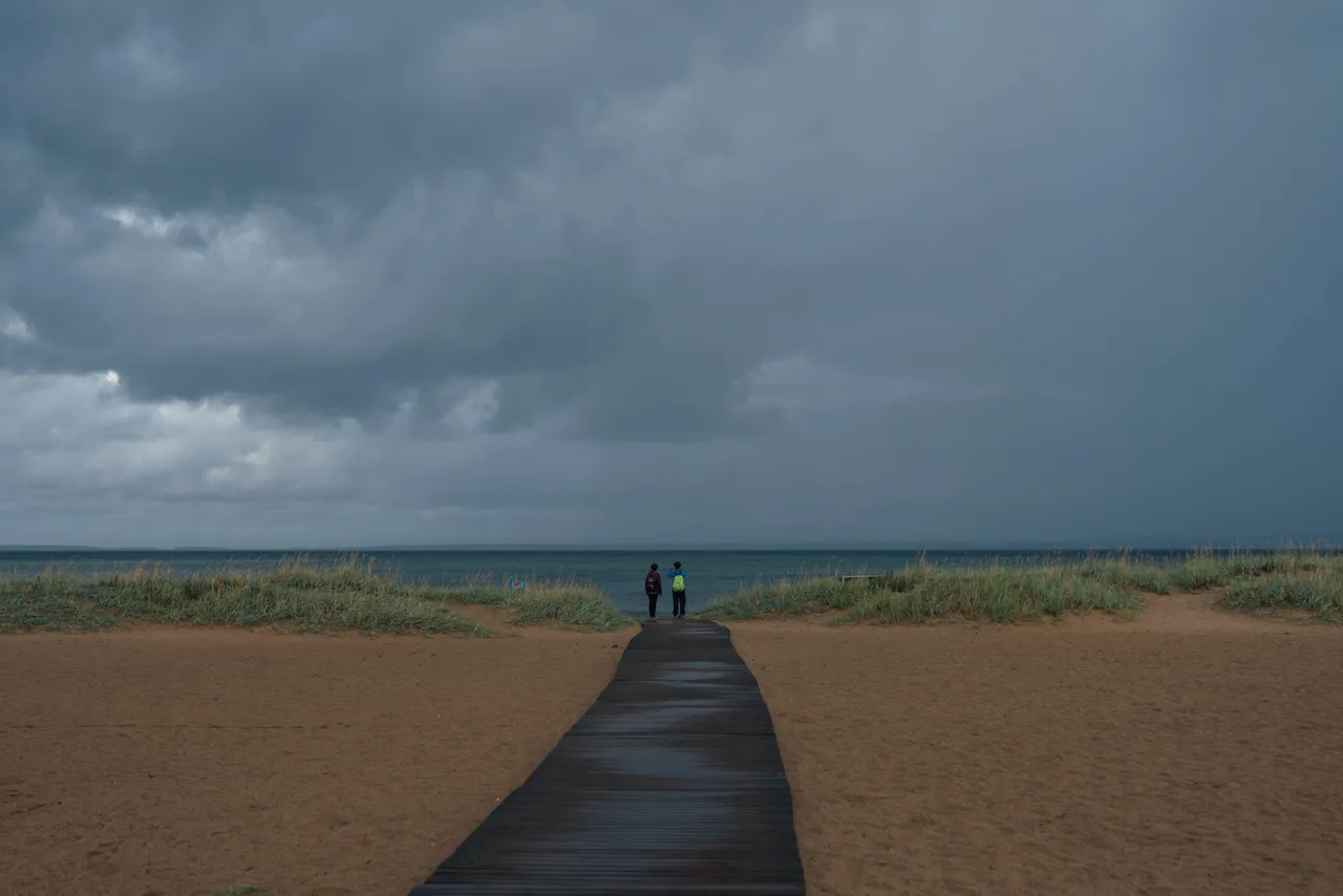 Walking on Pakri peninsula