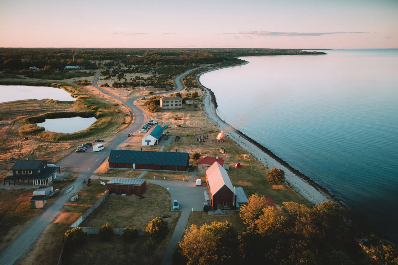 View to the island from Sõrve lighthouse