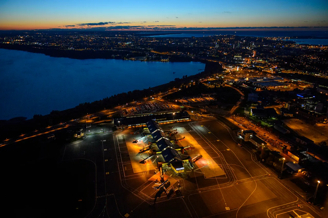 Tallinn Airport Night