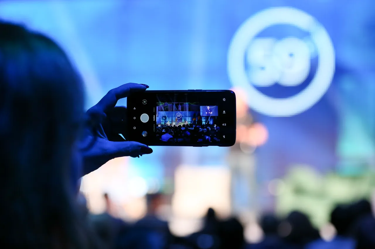 Taking photos of conference