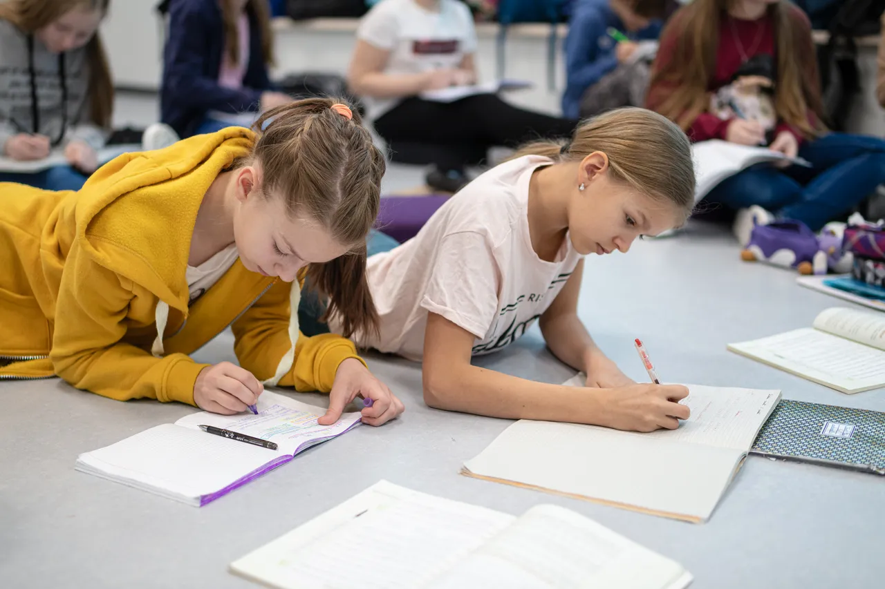 Students in classroom