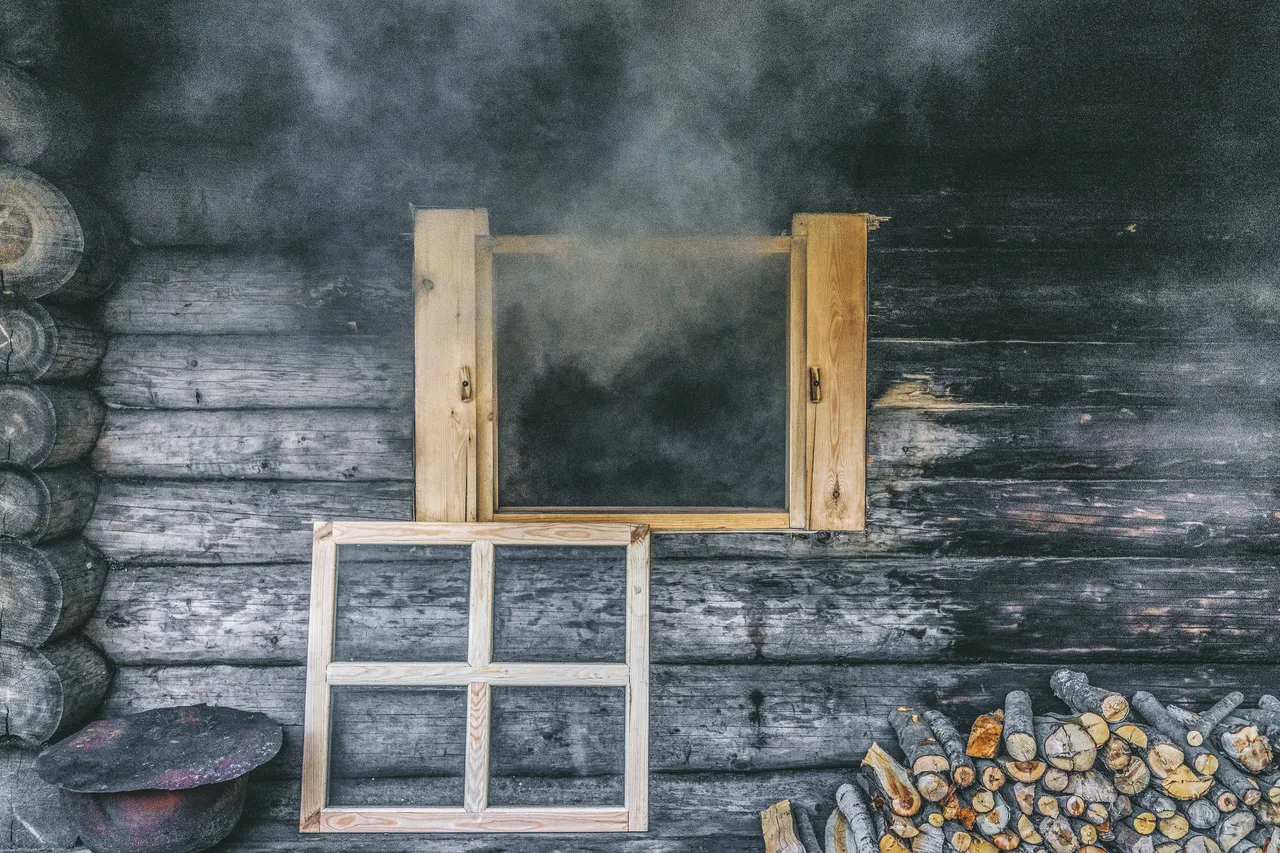Smoke Sauna Window