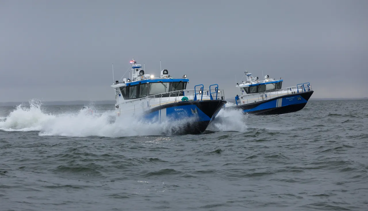 Patrol vessel on water