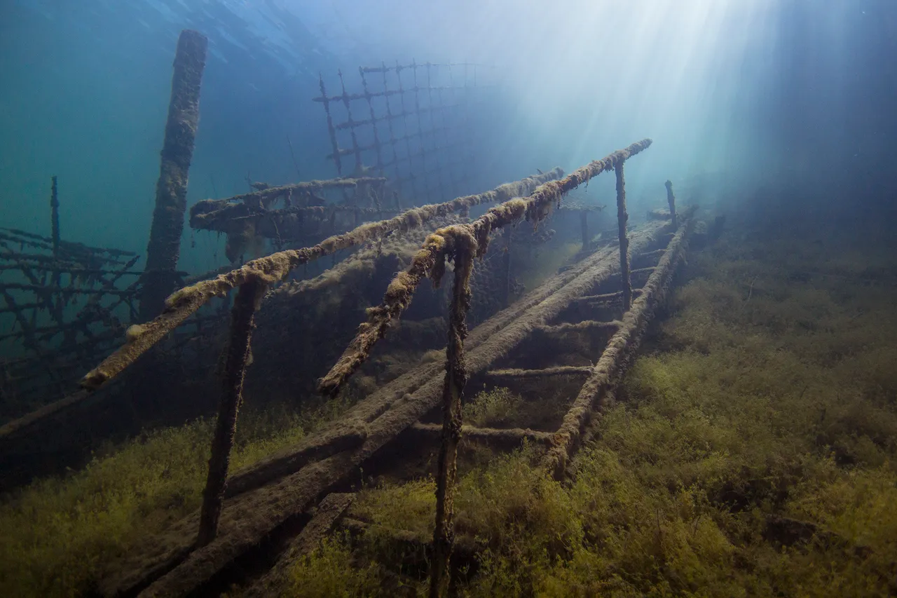 Underwater world in Rummu quarry