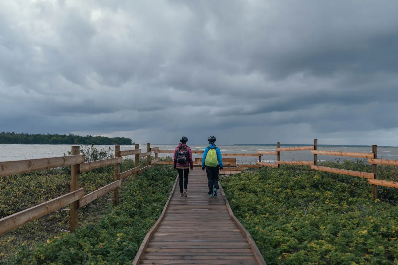 Walking on Paljassaare trail