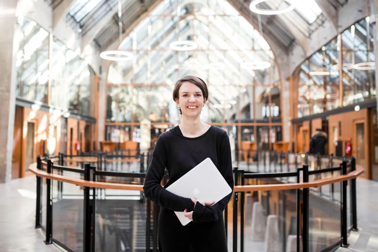 Portrait of A Young Happy Creative