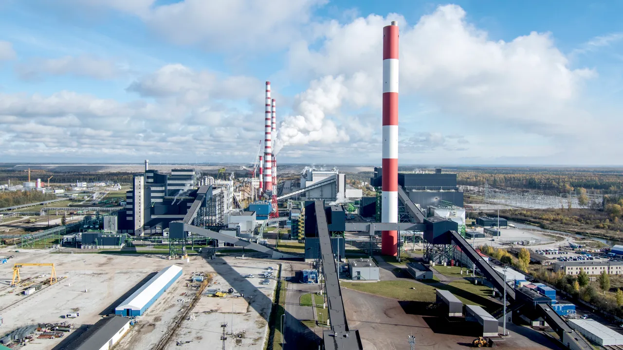 Power Plants and Oil Plants of Eesti Energia in Auvere