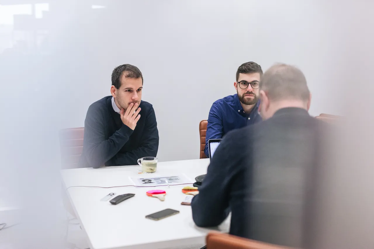 Job interview close up