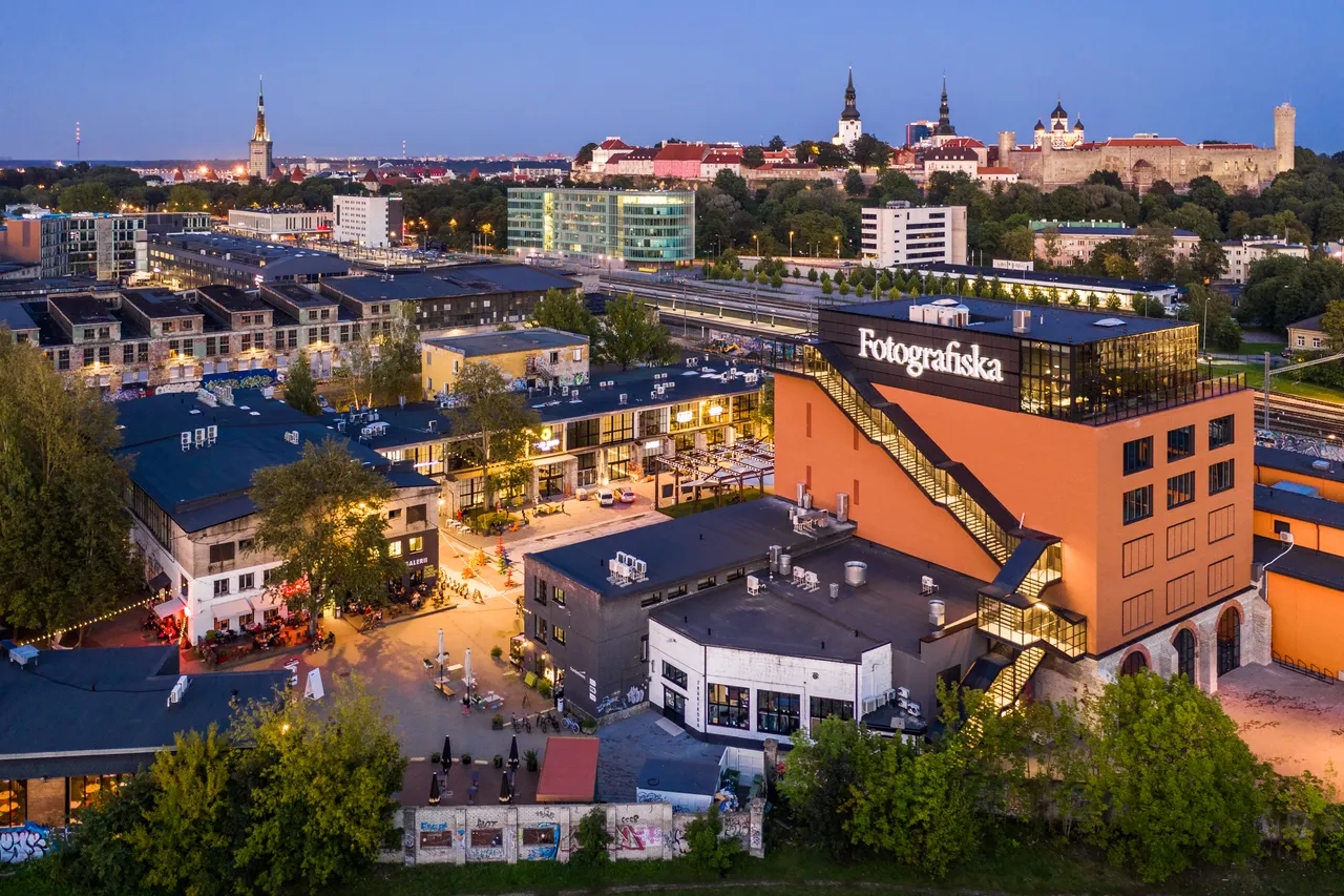 City view of Telliskivi and Tallinn Old Town