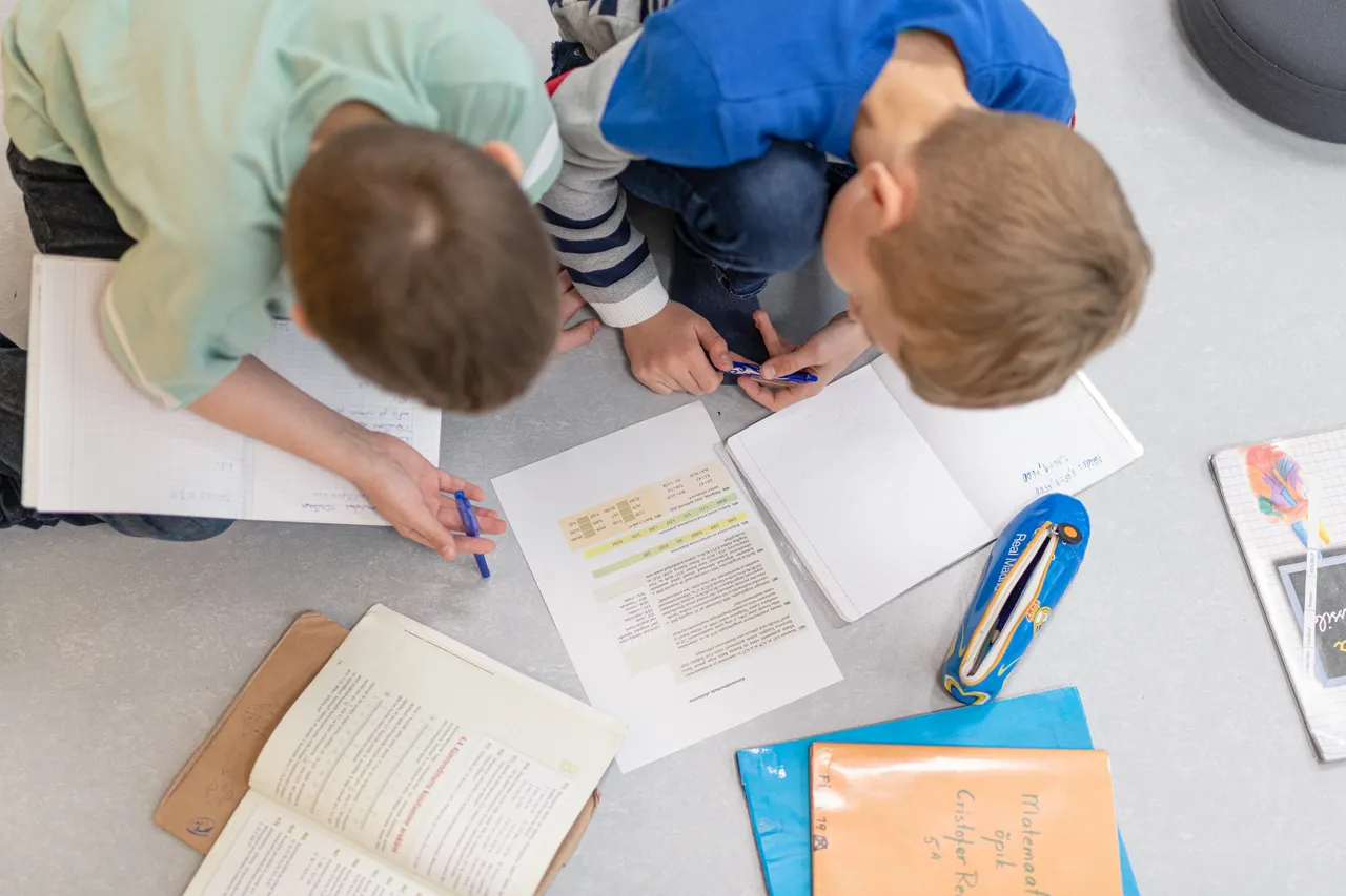 Children in classroom