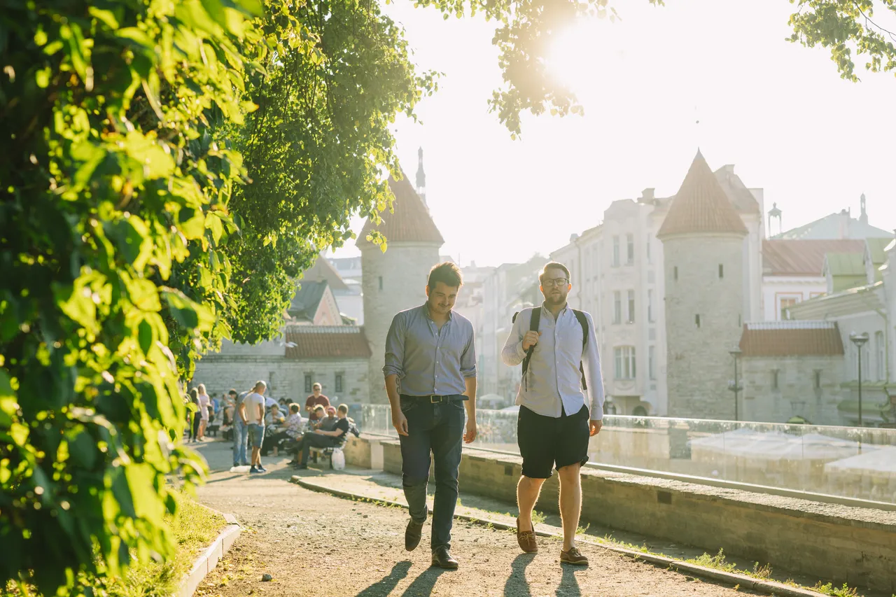 Men in Tallinn Old town