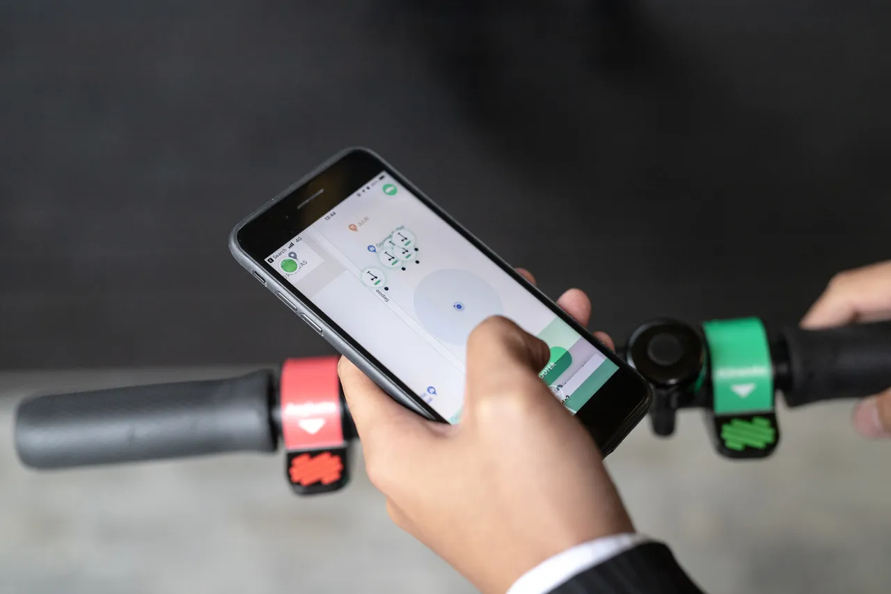 Electric scooter app