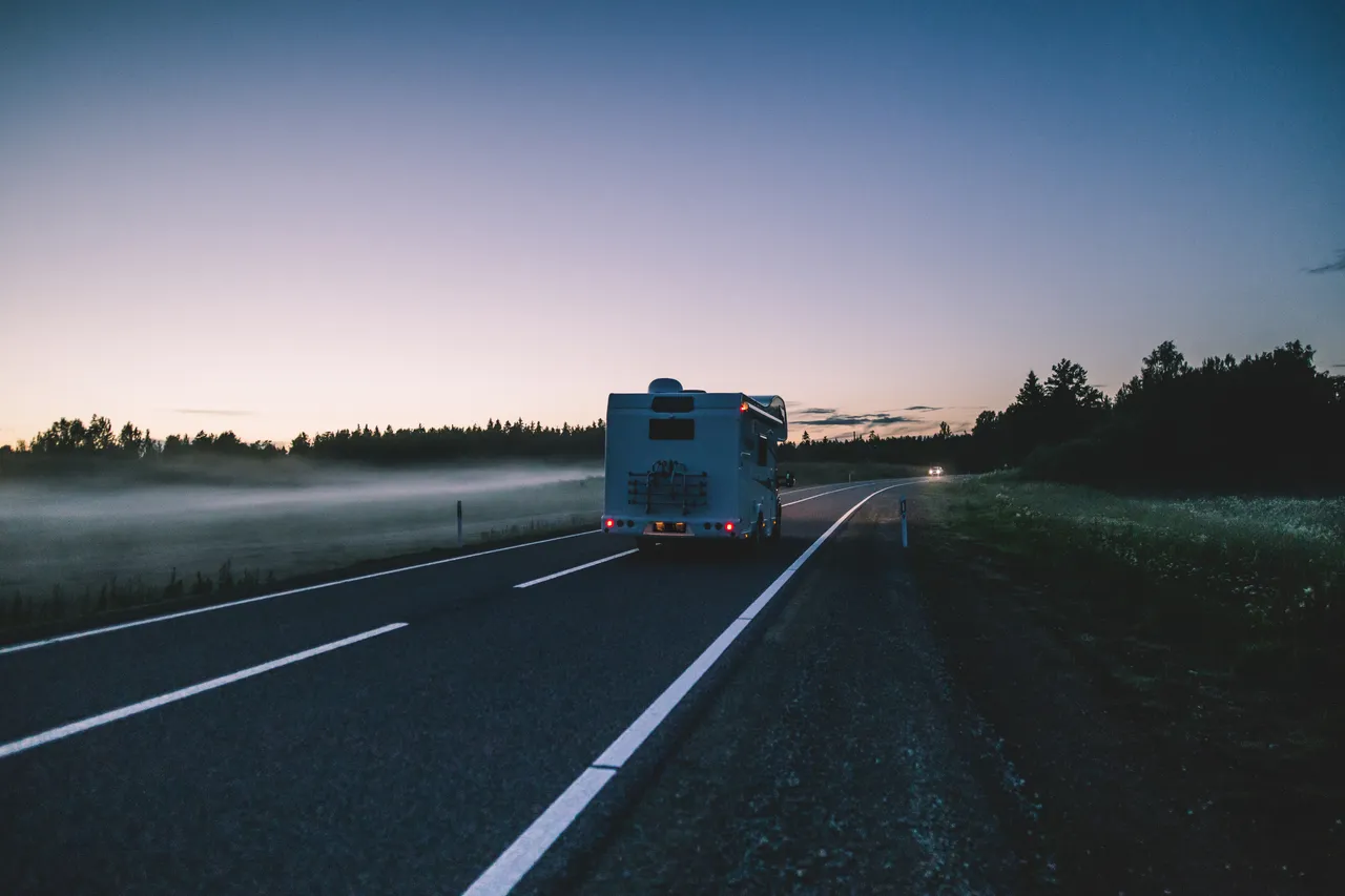 Early Morning by the Road