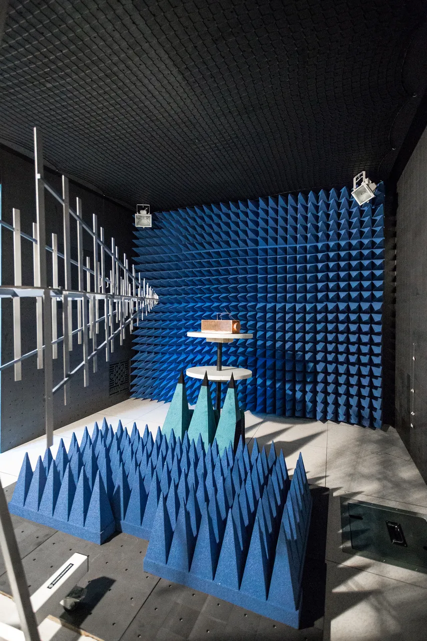 Electromagnetic compatibility test chamber at Tartu Observatory
