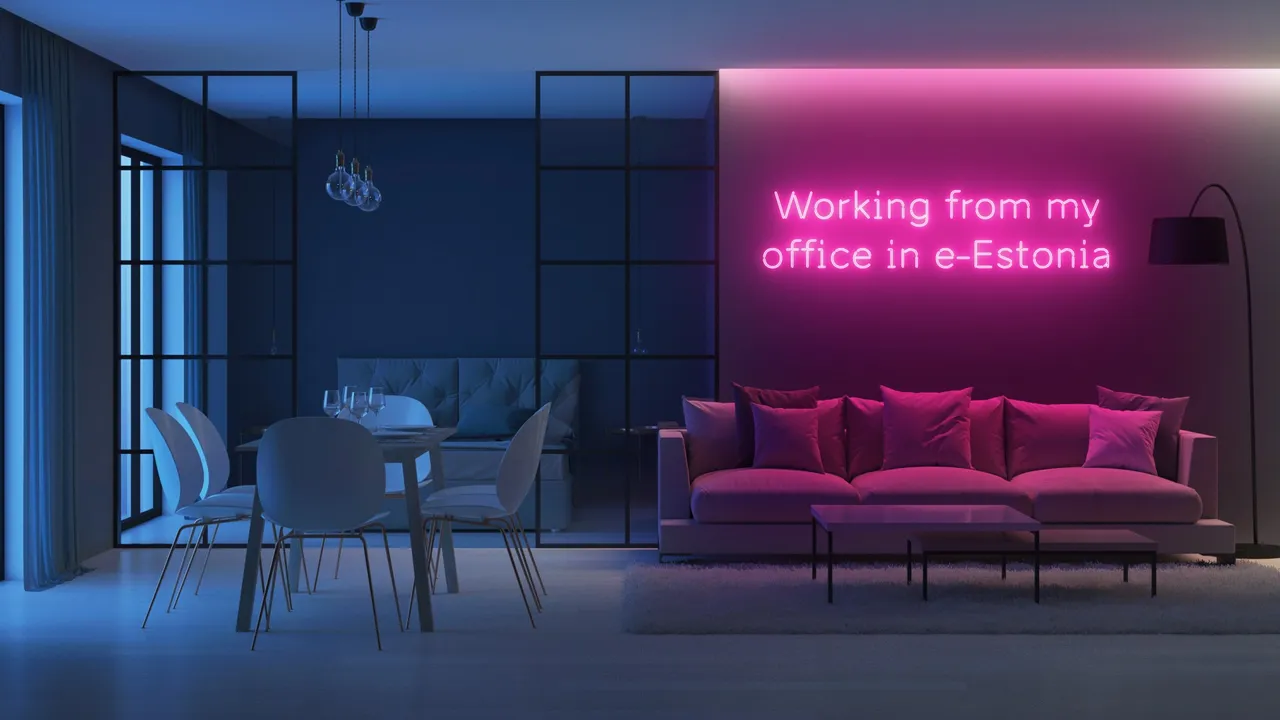 e-Estonia Zoom call background