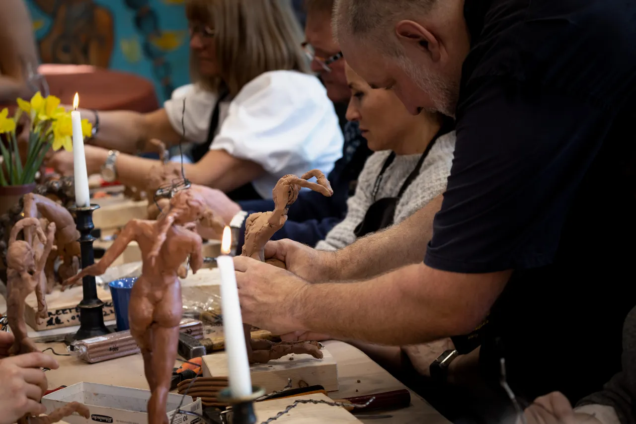 Tauno Kangro sculpture workshop