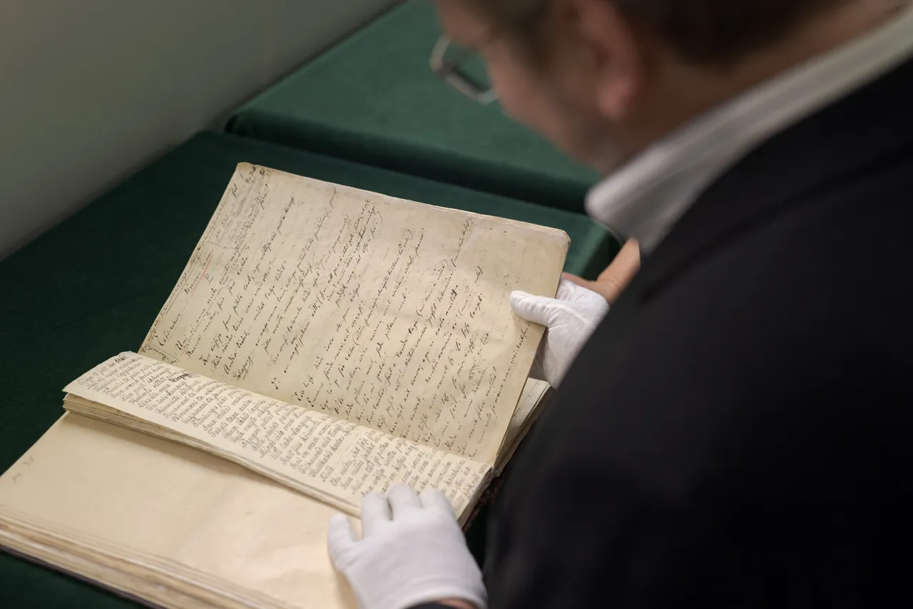 Folklorist at the literary museum archive