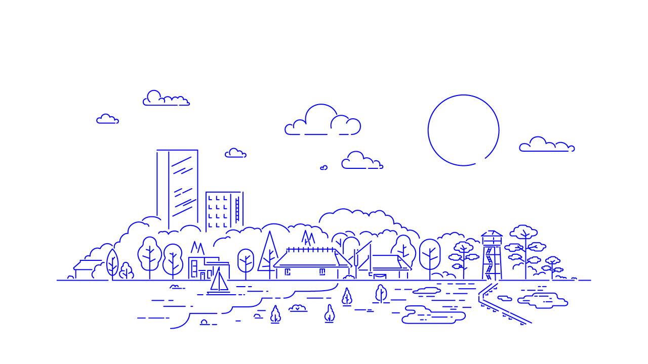 City nature Illustration