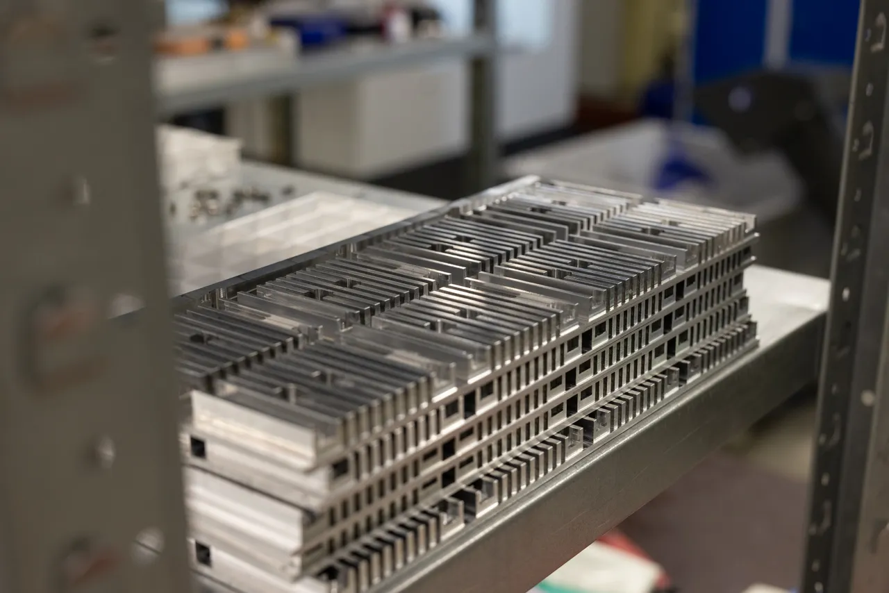 Stacked Machined Metal Parts