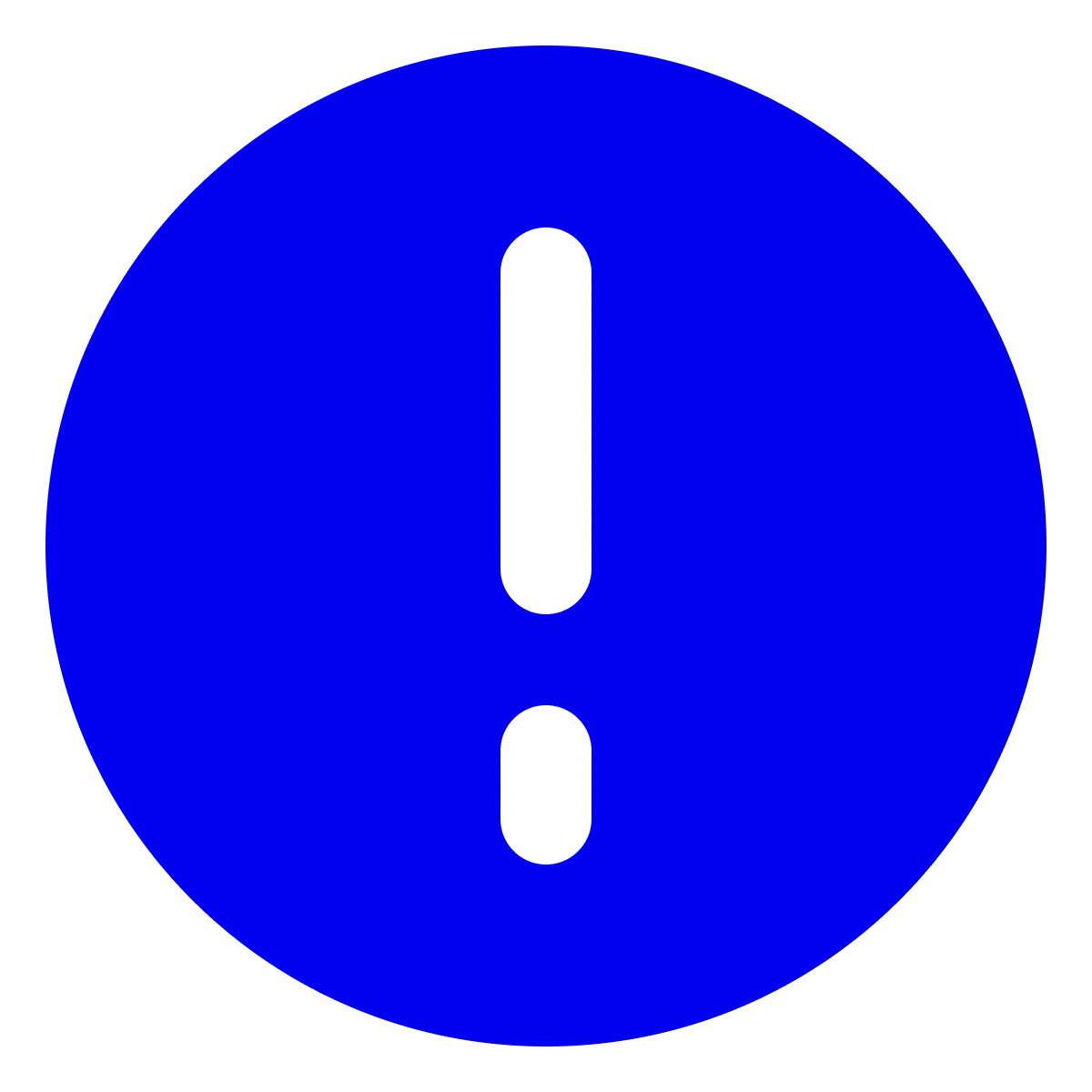 Warning- filled Icon