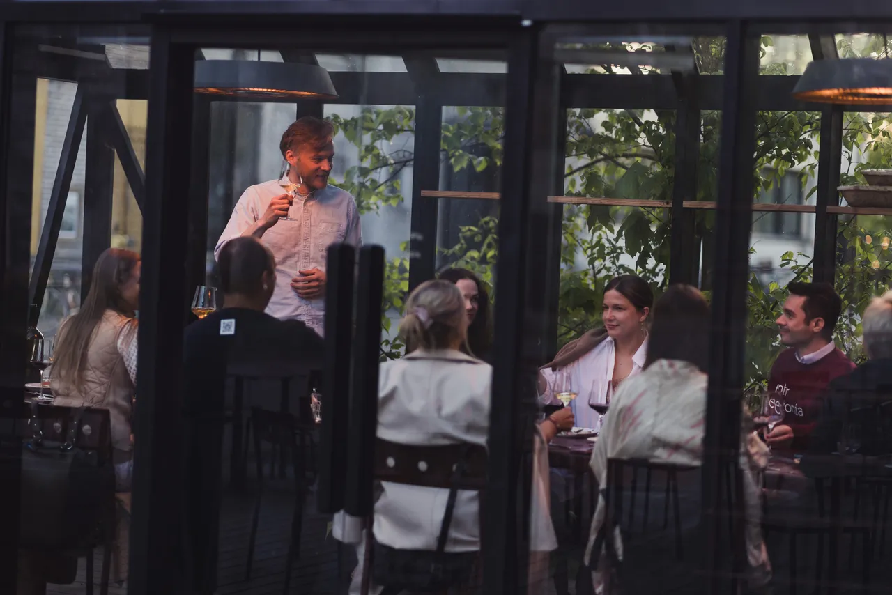 People in Barbarea greenhouse