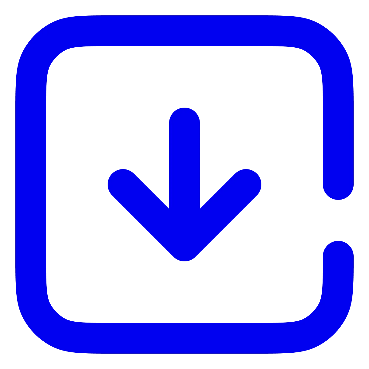 Arrow square down Icon