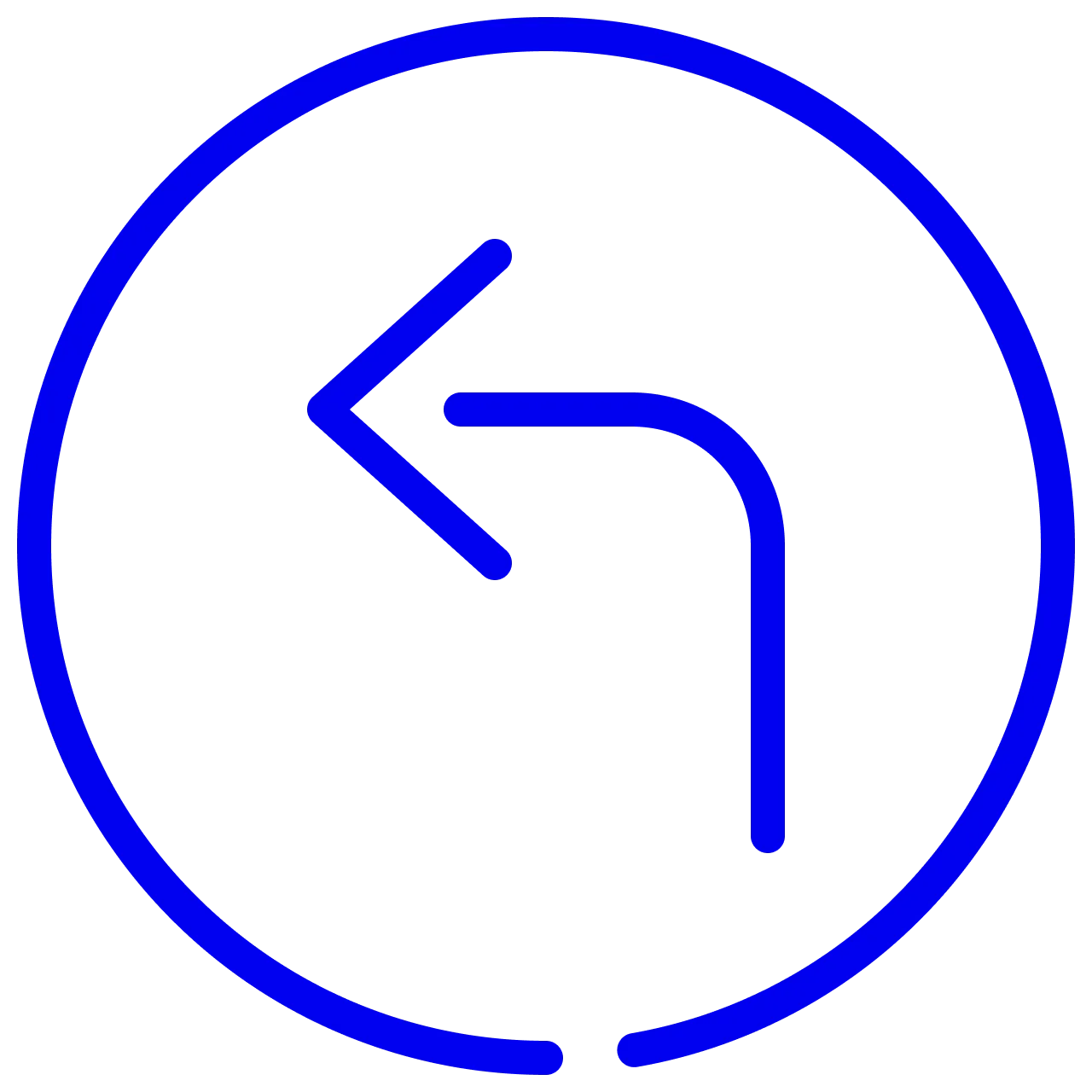 Turn left Icon