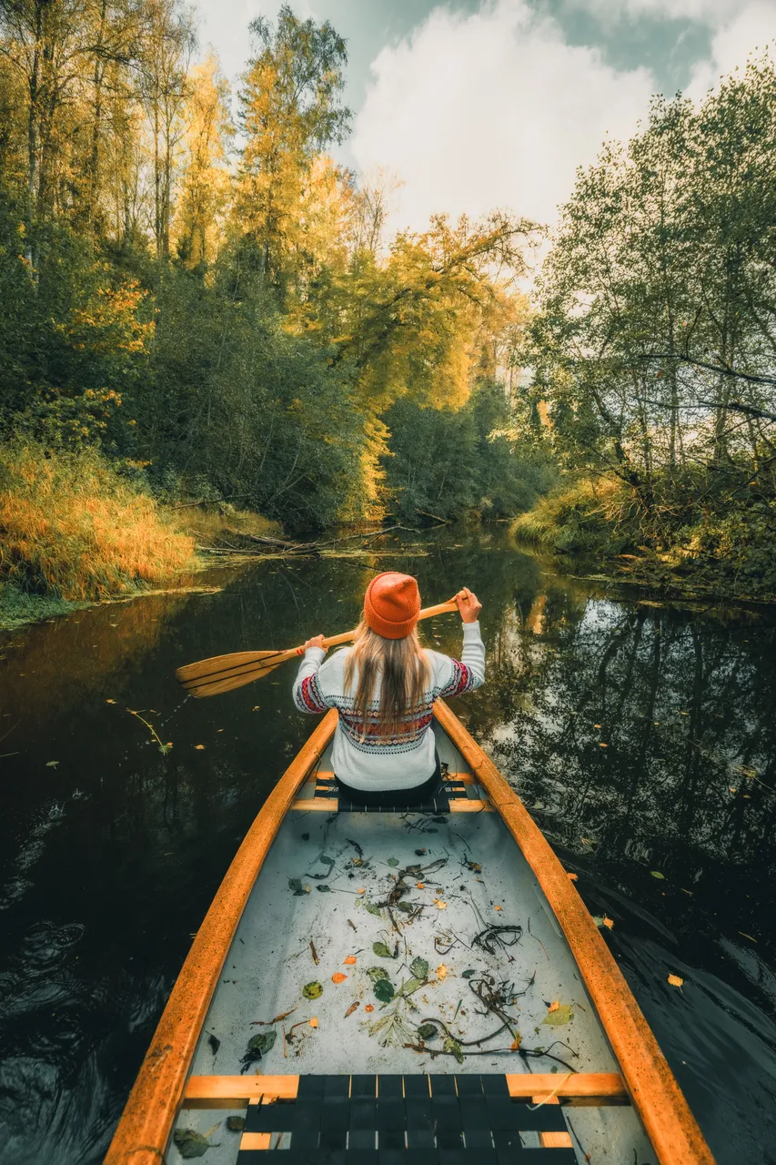 Canoeing on Pirita river