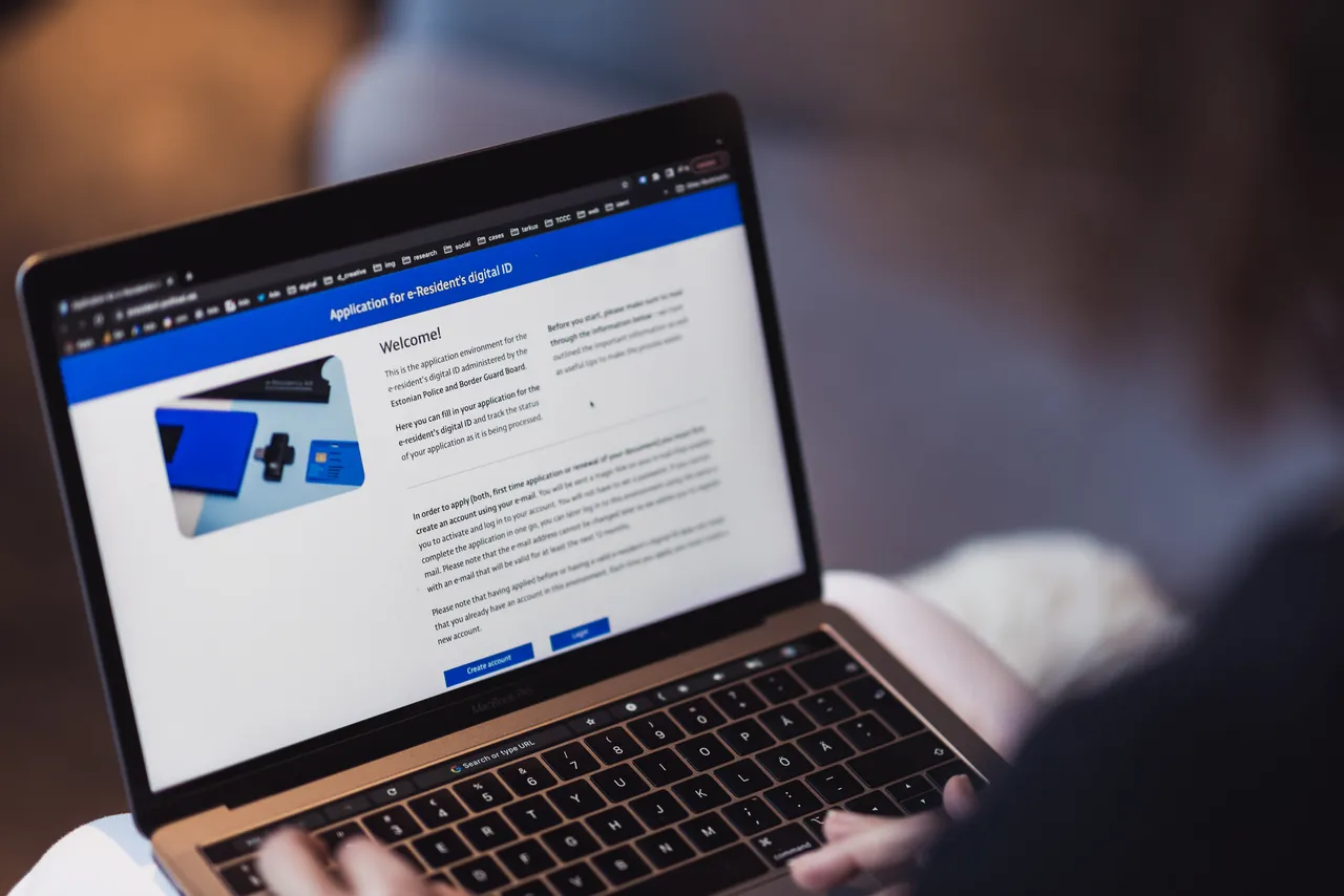 E-residency laptop view