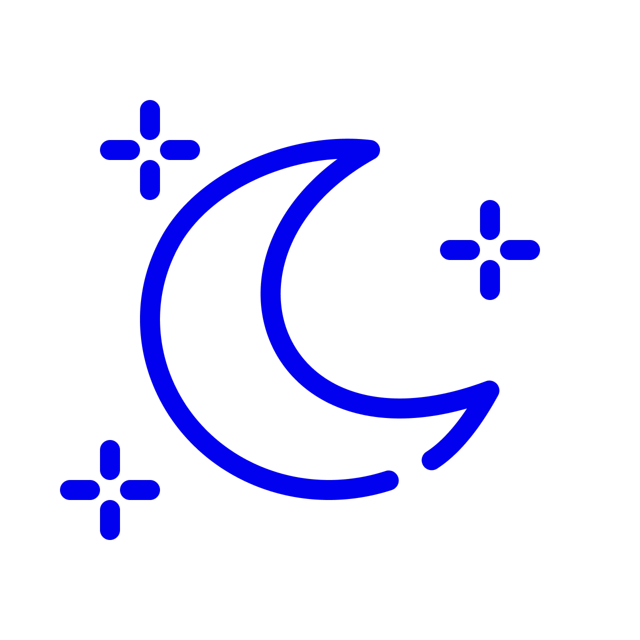 Moon and stars Icon