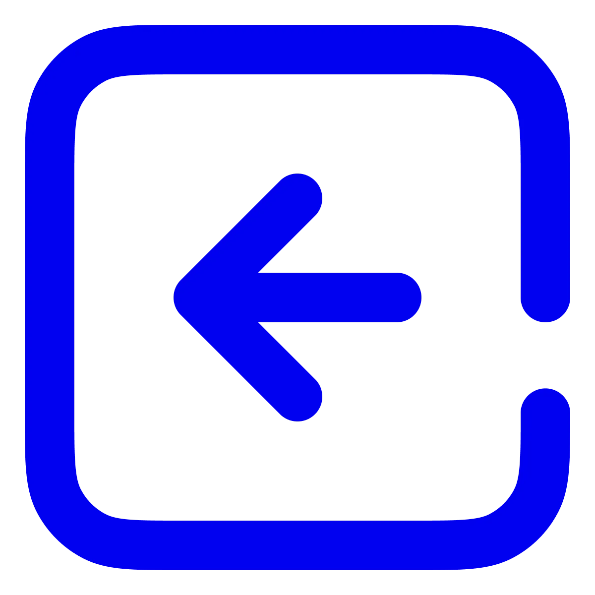 Arrow square left Icon
