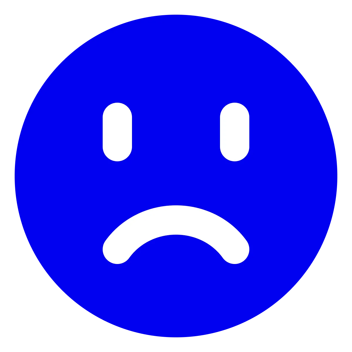 Poor emoticon  - filled Icon