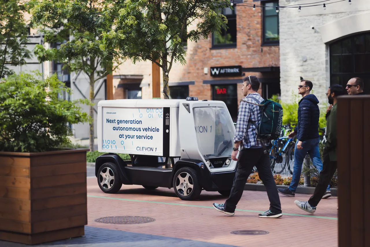 Self-driving viechle in Ülemiste City