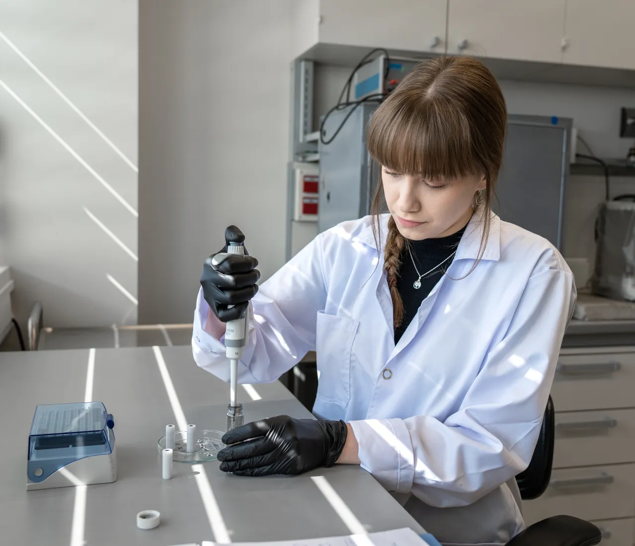 Scientist in laboratory
