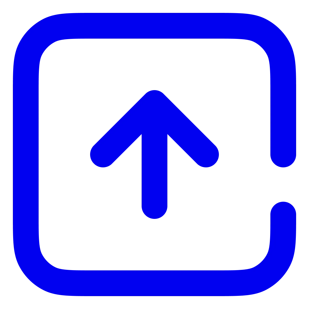 Arrow square up Icon