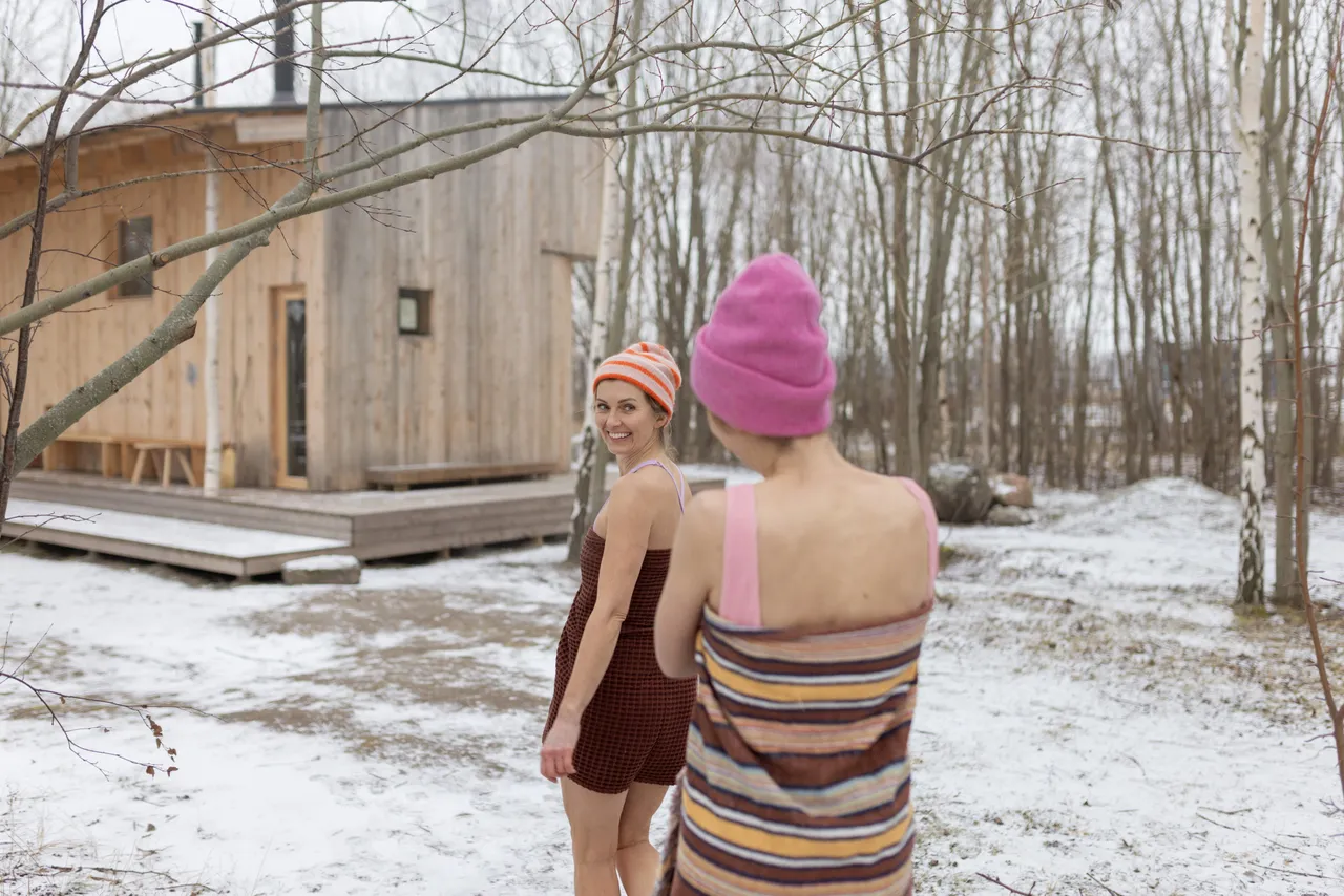 Winter sauna