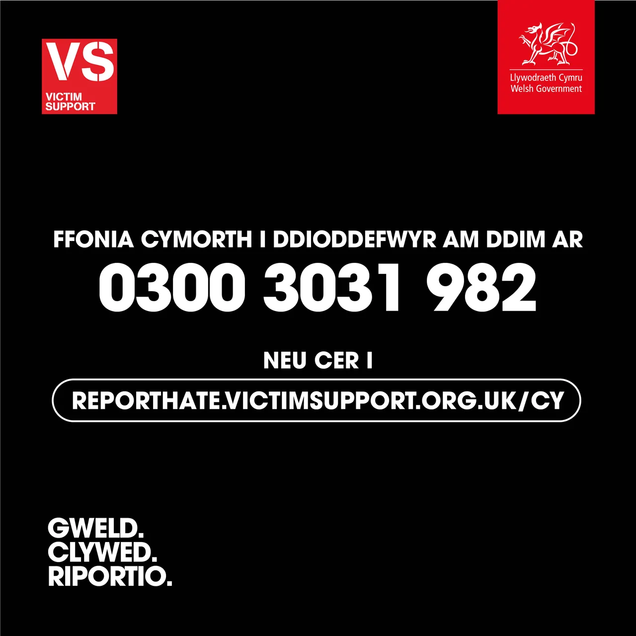 Online Hate Victim Carousel  - CYMRAEG 5