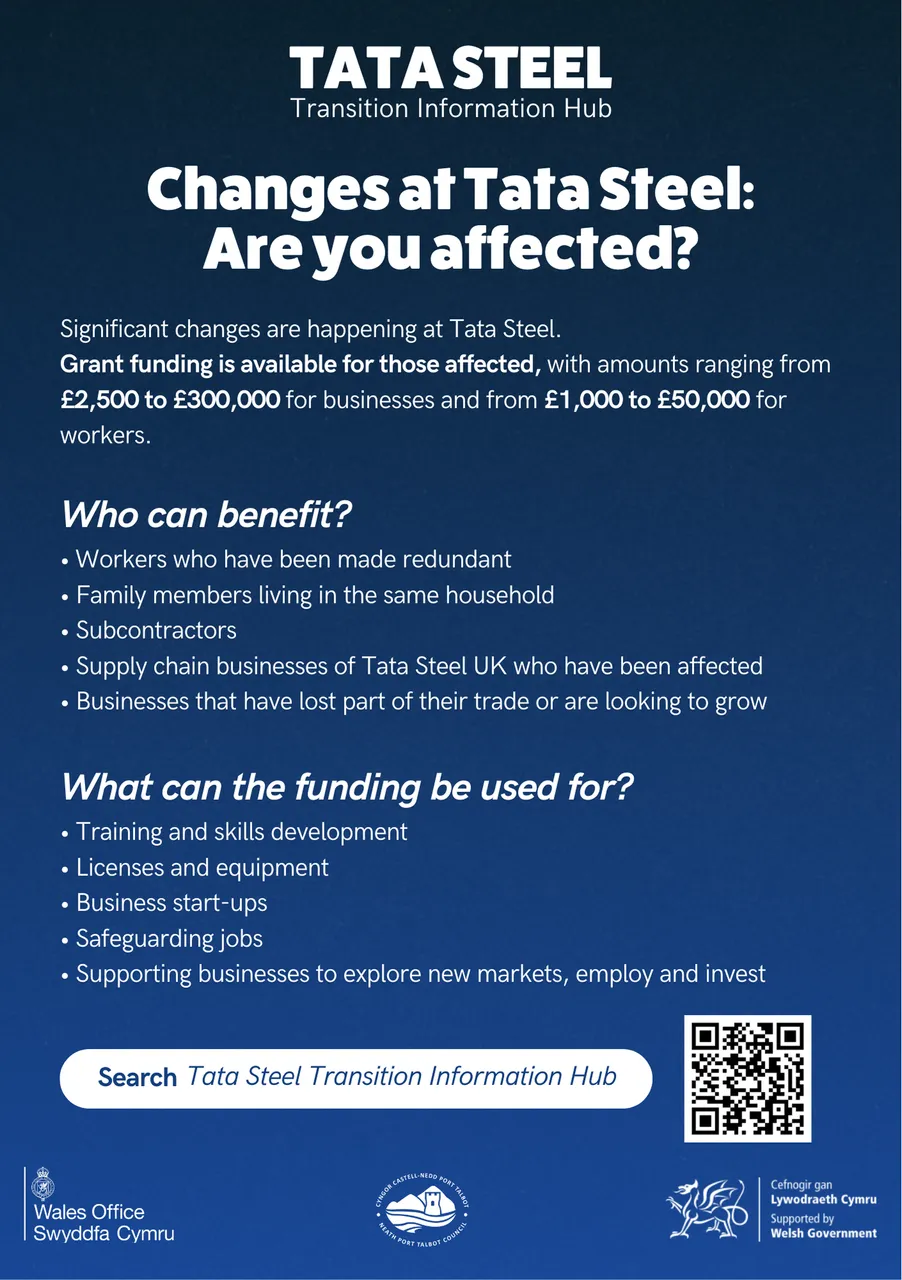 Tata Steel Support - A5 Leaflet (English)
